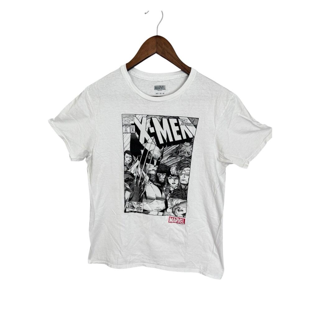 Marvel White T-Shirt, X-Men Size Medium Gorpcore Quiet Luxury‎ Fatacy